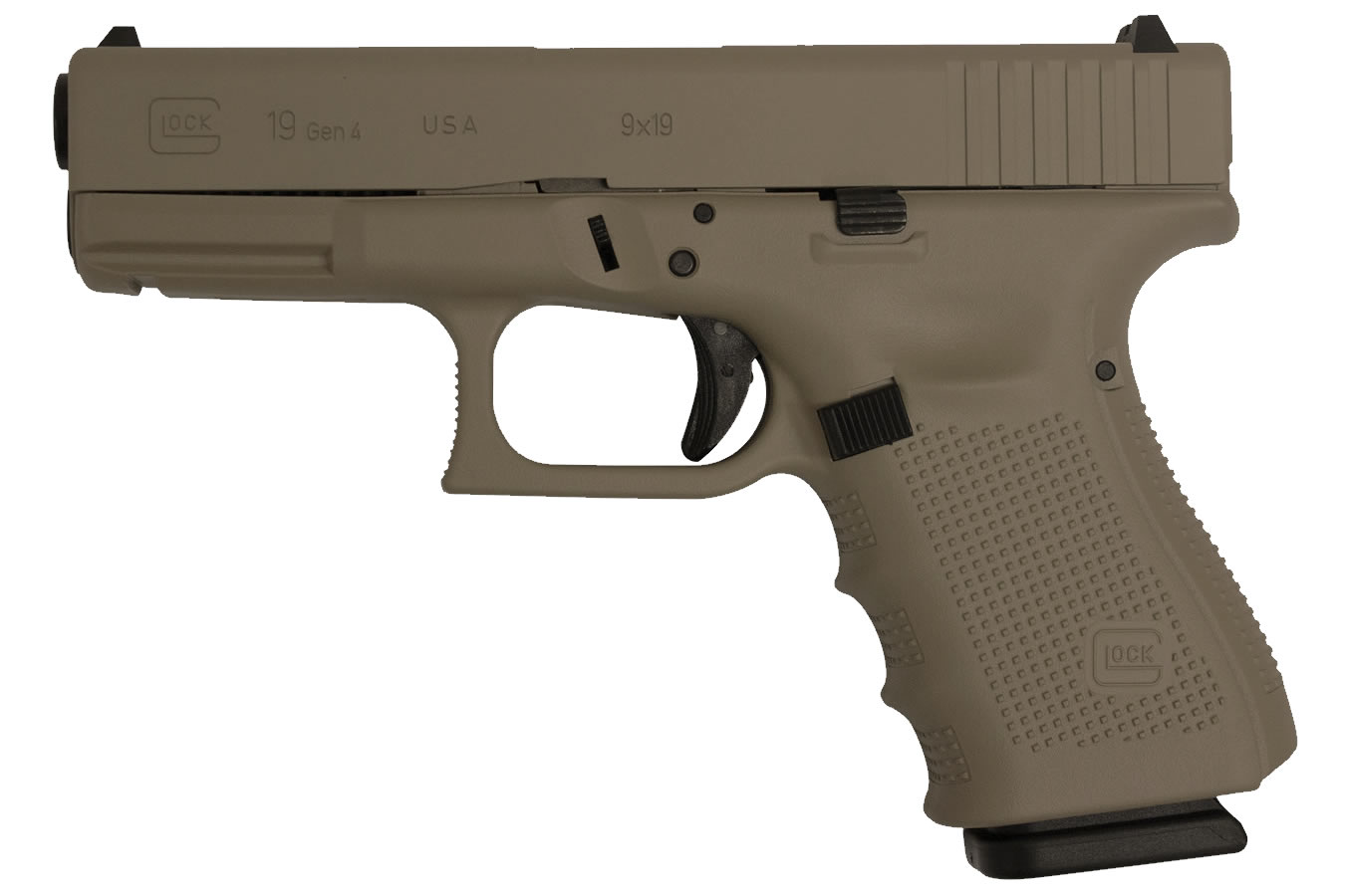 19 Gen4 9mm 15-Round Pistol with Hot Cerakote Magpul Dark Earth Finish - Firearms | The Gun Shop