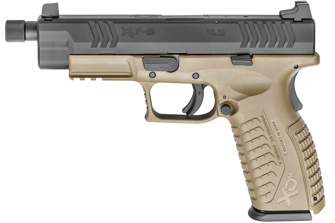 XDM 9mm 4.5 FDE Essentials Package with Threaded Barrel - Firearms | The Gun Shop