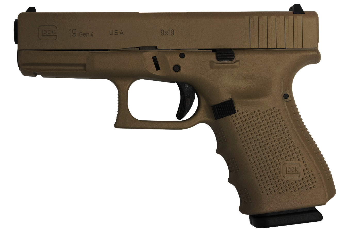 19 Gen4 9mm 15-Round Pistol with Hot Cerakote Burnt Bronze Finish - Firearms | The Gun Shop