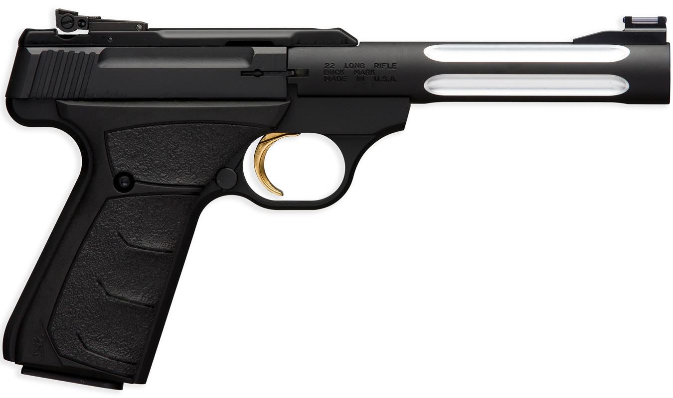 Buck Mark Black Fluted Lite 22 LR Rimfire Pistol - Firearms | The Gun Shop
