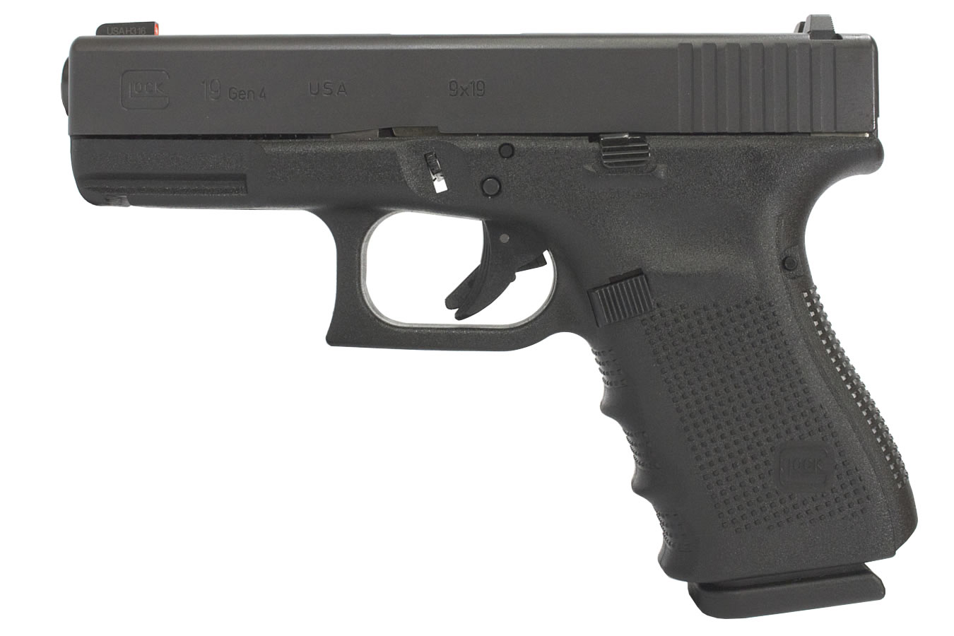 19 Gen4 ProGlo 9mm 15-Round Pistol with Front Night Sight (Made in USA) - Firearms | The Gun Shop