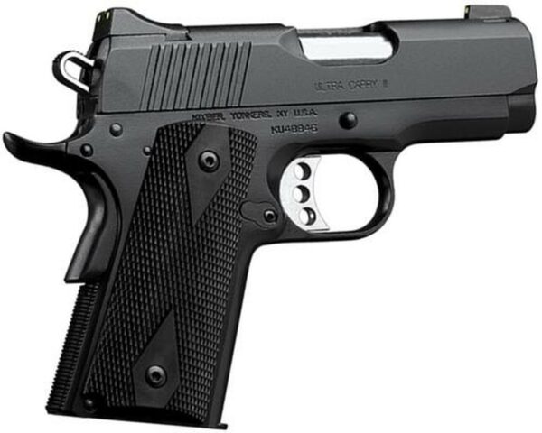 Kimber Ultra Carry II, 1911 45ACP, 3" Barrel, 7rd, Matte Black Oxide, CA Approved