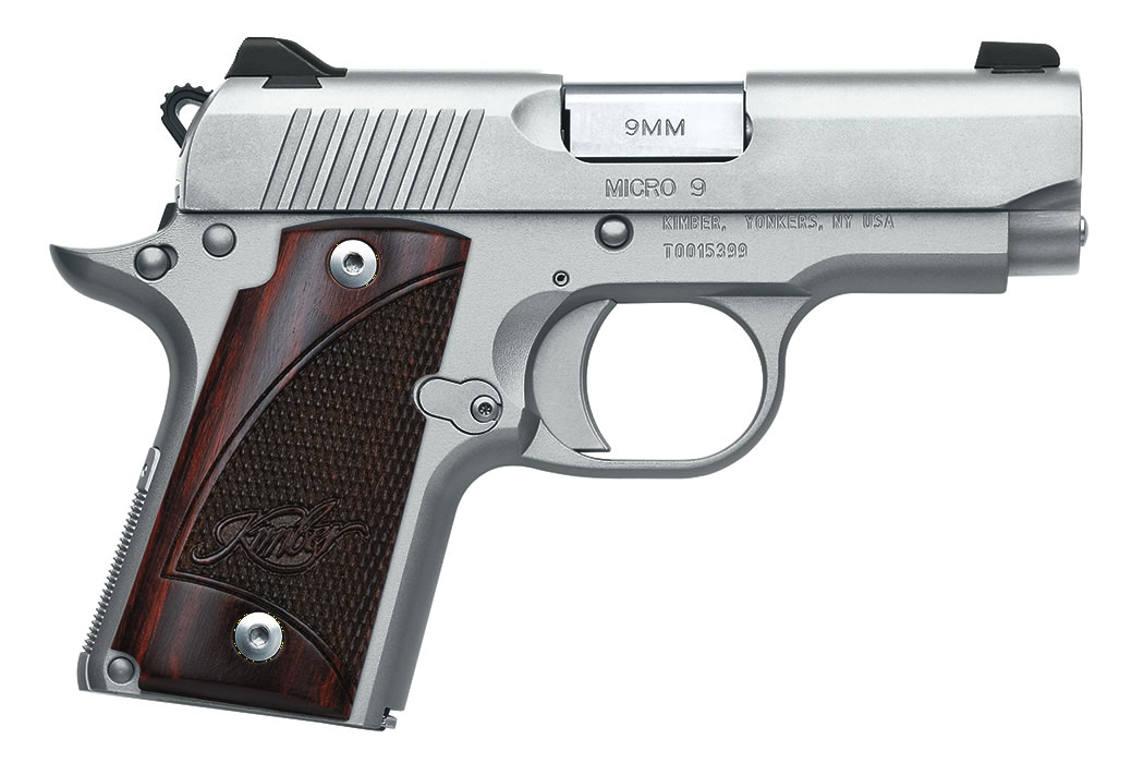 Micro 9 Stainless 9mm Luger with Rosewood Grips - Firearms | The Gun Shop