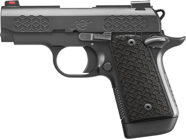 Kimber Micro 9 Triari 9mm, 3" Barrel, KimPro II Black, Black Linen Micarta Grips, 7rd