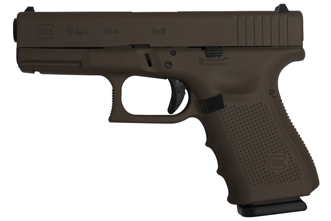 19 Gen4 9mm 15-Round Pistol with Hot Cerakote Tactical Bronze Finish - Firearms | The Gun Shop