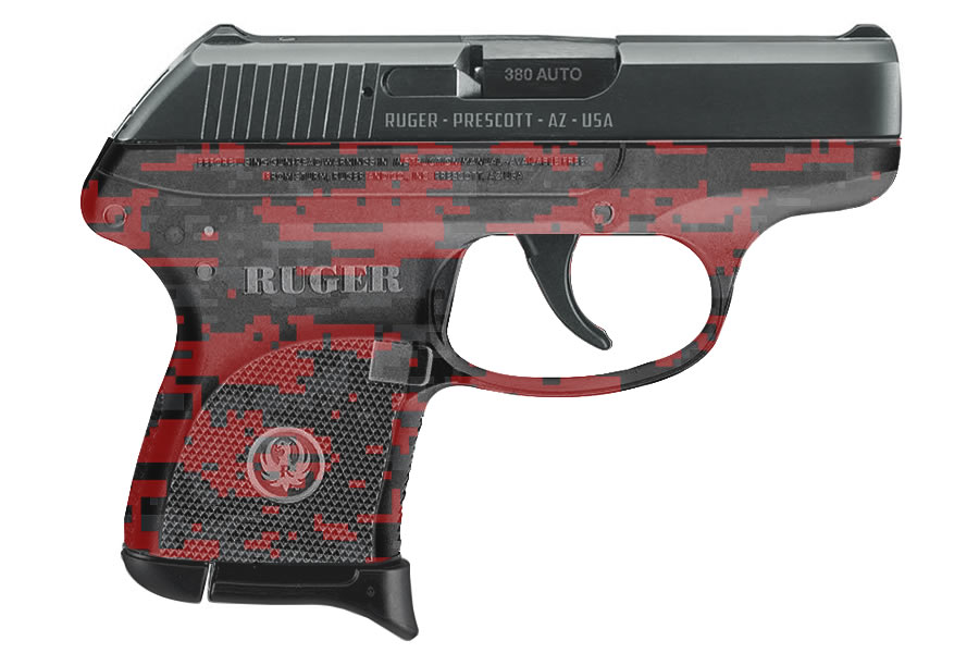 LCP 380 Auto with Red Digital Camo