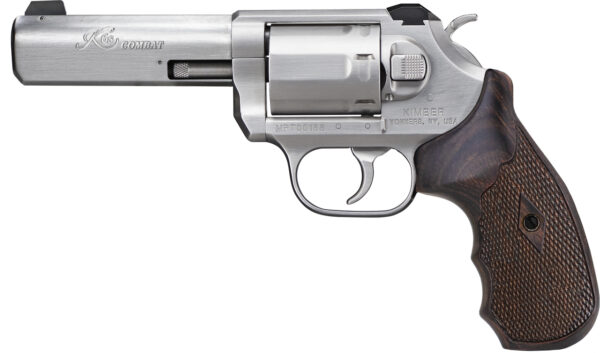 Kimber K6s Combat Revolver .357 Mag, 4" Barrel, White 3-Dot Sight, Stainless, 6rd