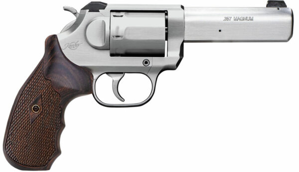 Kimber K6s Combat Revolver .357 Mag, 4" Barrel, White 3-Dot Sight, Stainless, 6rd