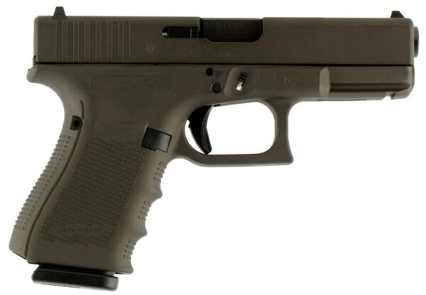 Glock G19 Gen4 9mm, 4" Barrel, Midnight Bronze Finish 15rd Mag