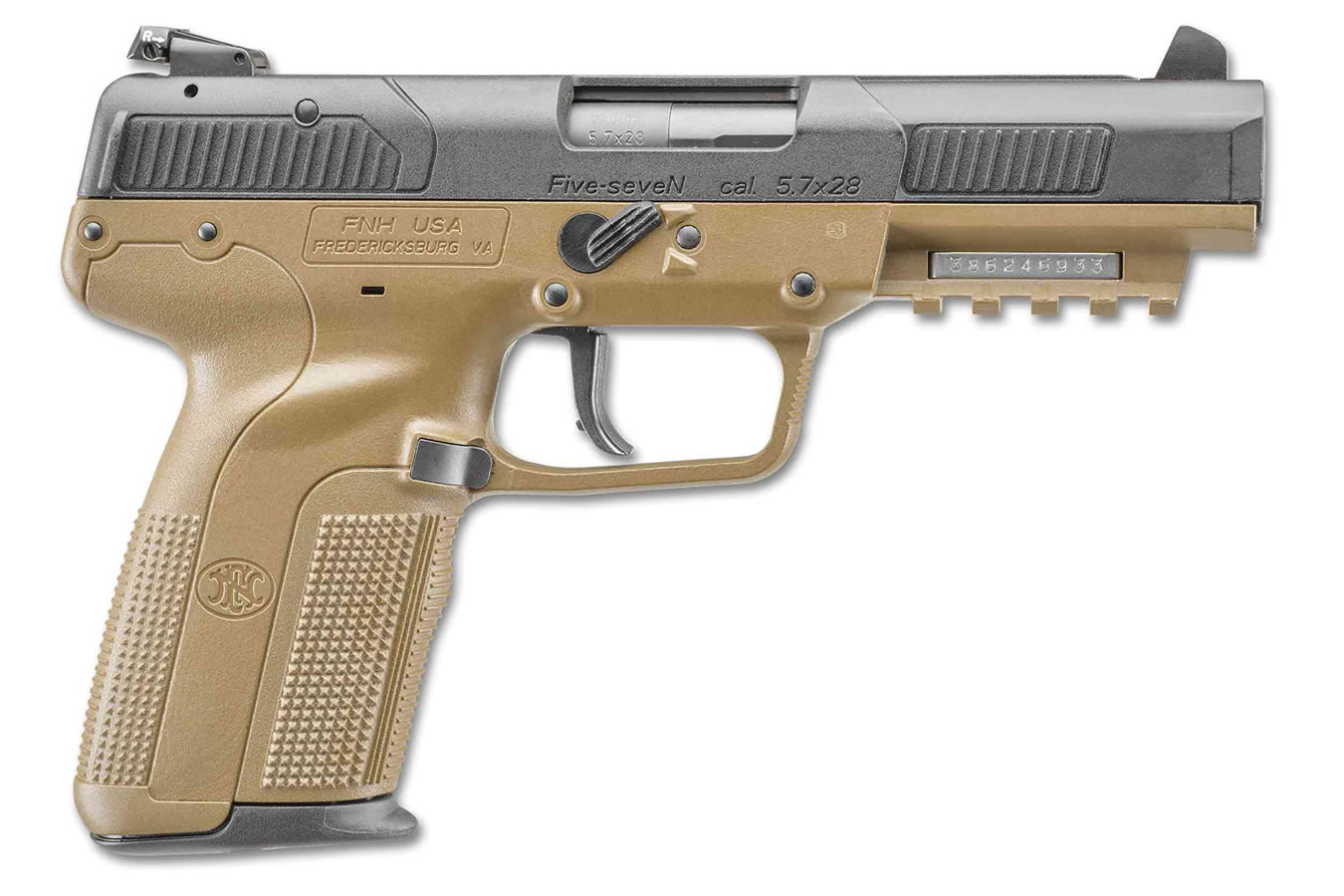 Five-Seven 5.7x28mm Flat Dark Earth (FDE) Pistol with Adjustable Sights
