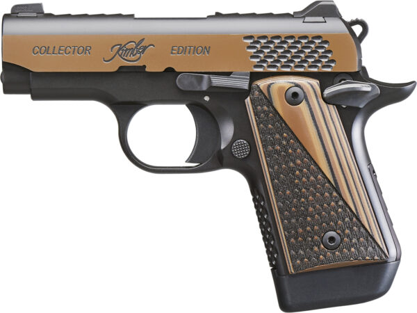 Kimber Micro 9 Raptor 9mm, 3" Barrel, KimPro Black/Tru-Tan, Black/Tan Grips, 7rd