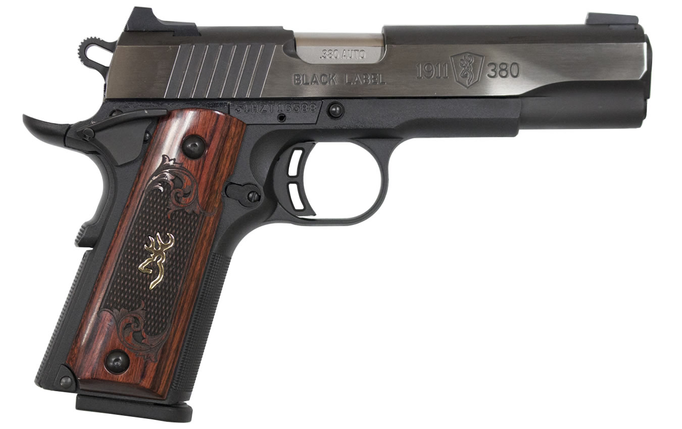 1911-380 Medallion Pro Full-Size 380 ACP with Checkered Rosewood Grips - Firearms | The Gun Shop