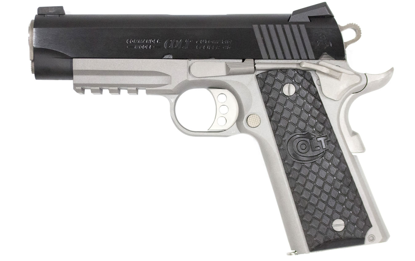 1911 Commander Rail Gun Two-Tone 45 ACP - Firearms | The Gun Shop