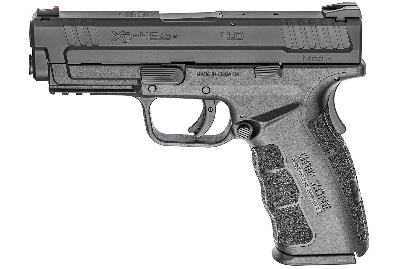 XD Mod.2 45ACP 4.0 Service Model Black Essentials Package with GripZone - Firearms | The Gun Shop