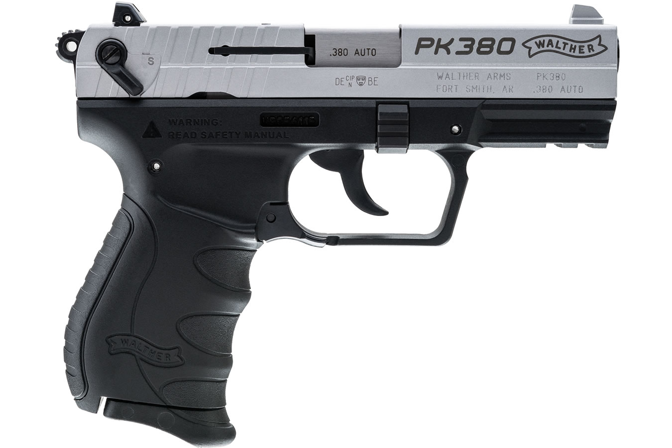 PK380 Nickel 380 ACP with Black Frame - Firearms | The Gun Shop