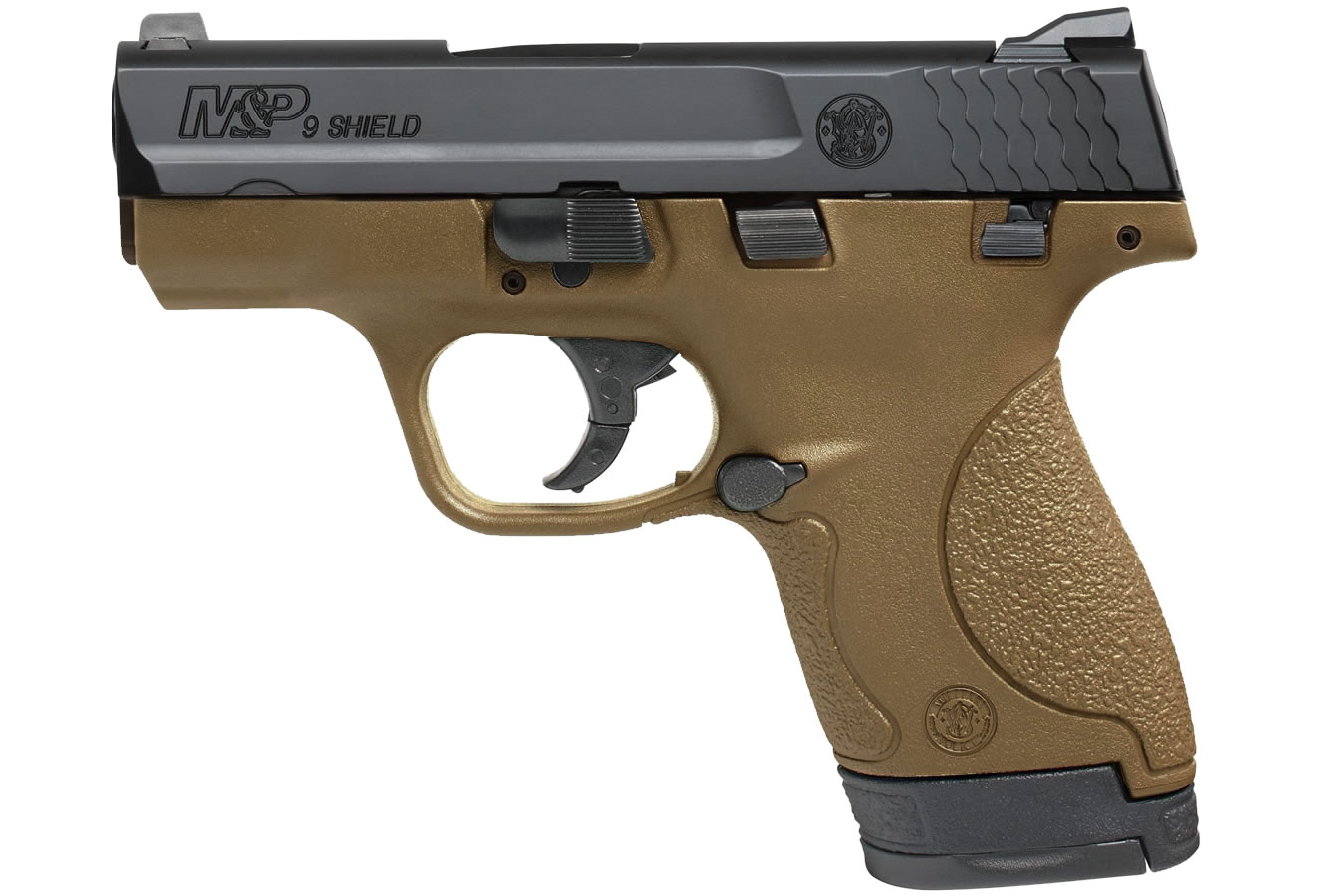 MP9 Shield 9mm Flat Dark Earth (FDE) with Thumb Safety - Firearms | The Gun Shop