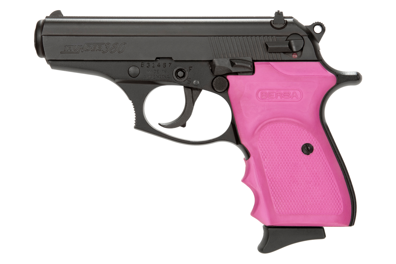 Thunder 380 Carry Conceal Pistol with Pink Rubber Grips - Firearms | The Gun Shop