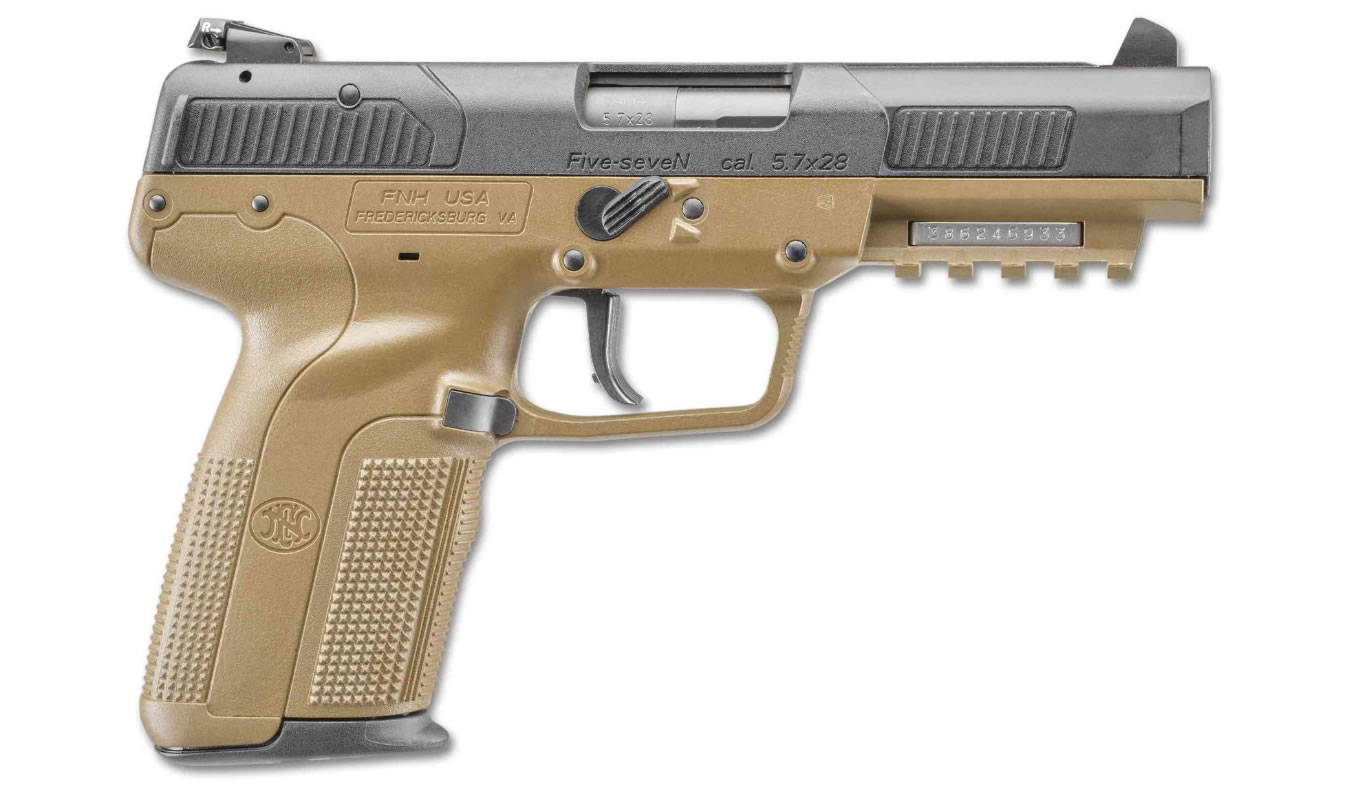 Five-seveN 5.7x28mm Flat Dark Earth (FDE) Pistol with Three 10-Round Magazines - Firearms | The Gun Shop
