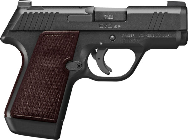 Kimber EVO SP SELECT 9mm, 3.16" Barrel, White 3-Dot, Kimber Pro II Black, 7rd