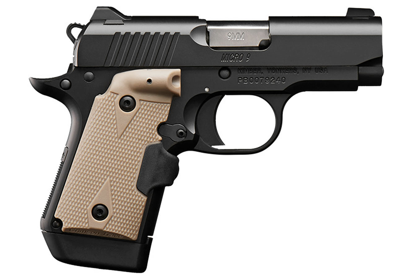 Micro 9 9mm with Desert Tan Crimson Trace Lasergrips - Firearms | The Gun Shop