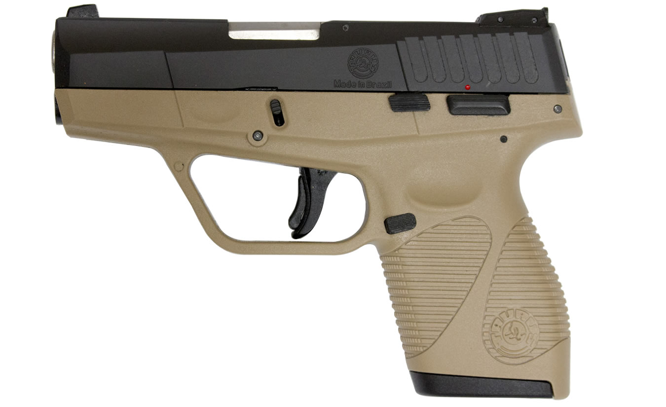 PT-740 Slim 40 S&W Flat Dark Earth (FDE) Carry Conceal Pistol - Firearms | The Gun Shop
