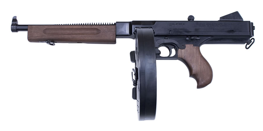 Thompson Deluxe 45 ACP Pistol with 100 Round Drum Magazine - Firearms | The Gun Shop