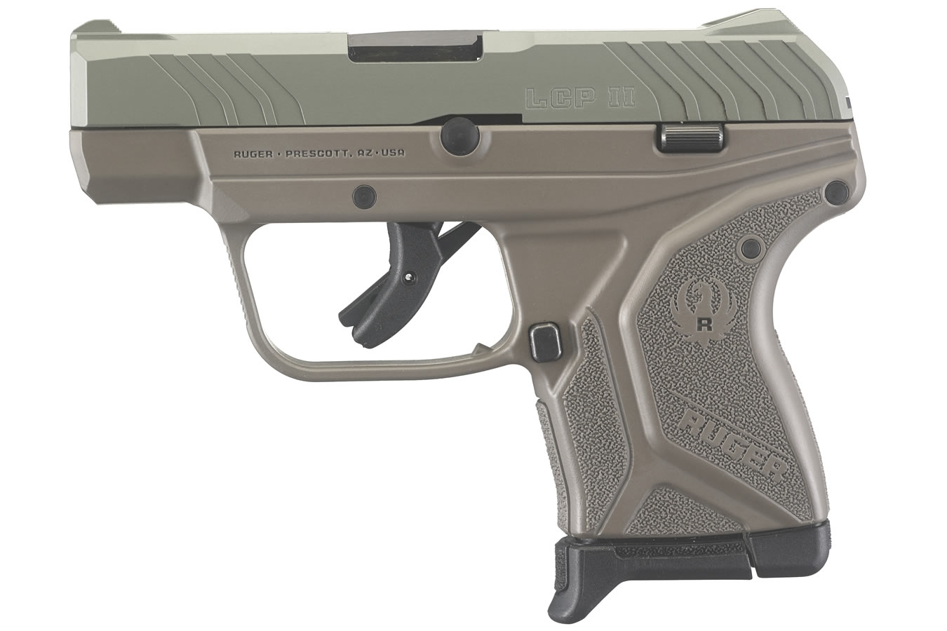LCP II 380 ACP Carry Conceal Pistol with Elite Earth Cerakote Frame and Jungle G - Firearms | The Gun Shop