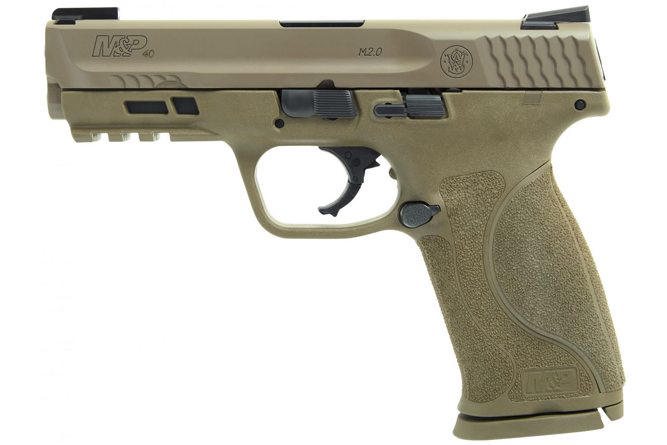 MP40 M2.0 40 S&W Flat Dark Earth (FDE) Centerfire Pistol with TruGlo TFX Sights - Firearms | The Gun Shop
