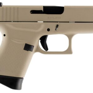 Glock G43 Subcompact, 9mm, 3.39", 6rd, Desert Tan Finish