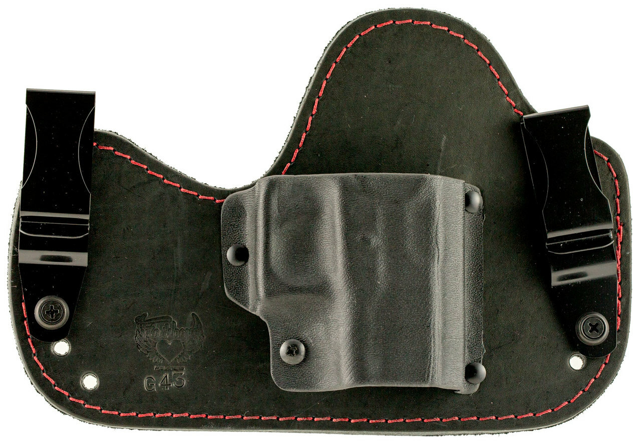 Flashbang Capone Glock 43 Leather/Thermoplastic Black/Red, RH