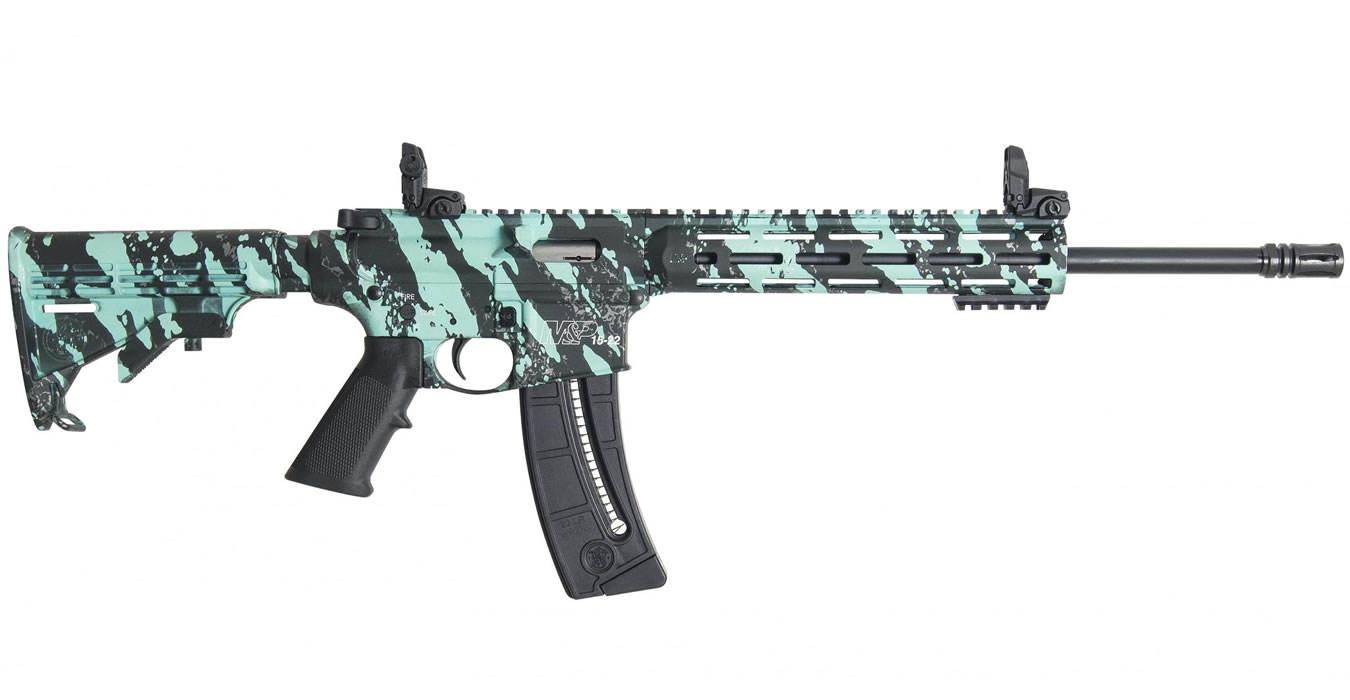 MP15-22 Sport 22LR Rimfire Rifle with Robins Egg Platinum Finish - Firearms | The Gun Shop