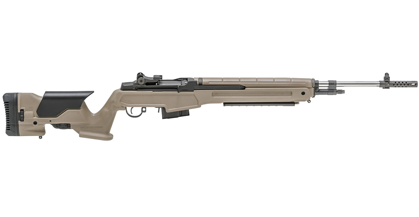 M1A Loaded 6.5 Creedmoor with FDE Precision Adjustable Stock and Stainless Barrel - Firearms | The Gun Shop