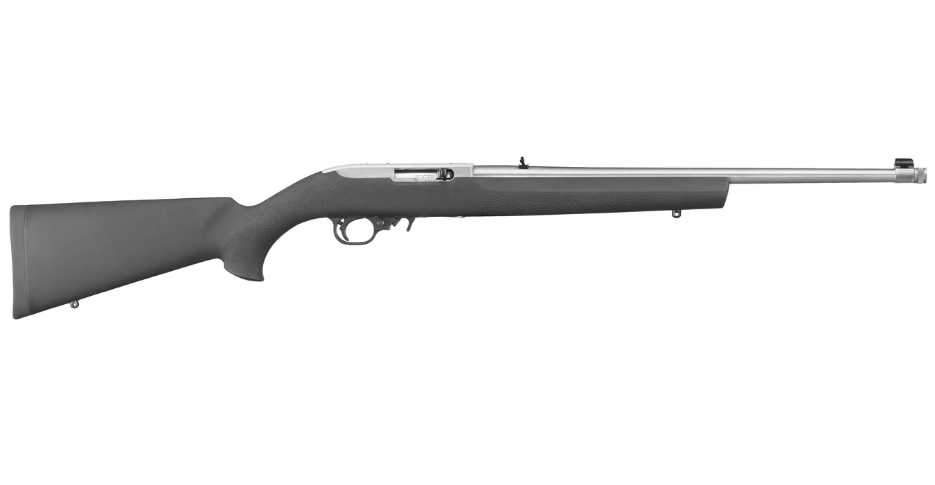 10/22 22LR Rimfire Rifle with Stainless Threaded Barrel and Hogue Rubber Stock - Firearms | The Gun Shop