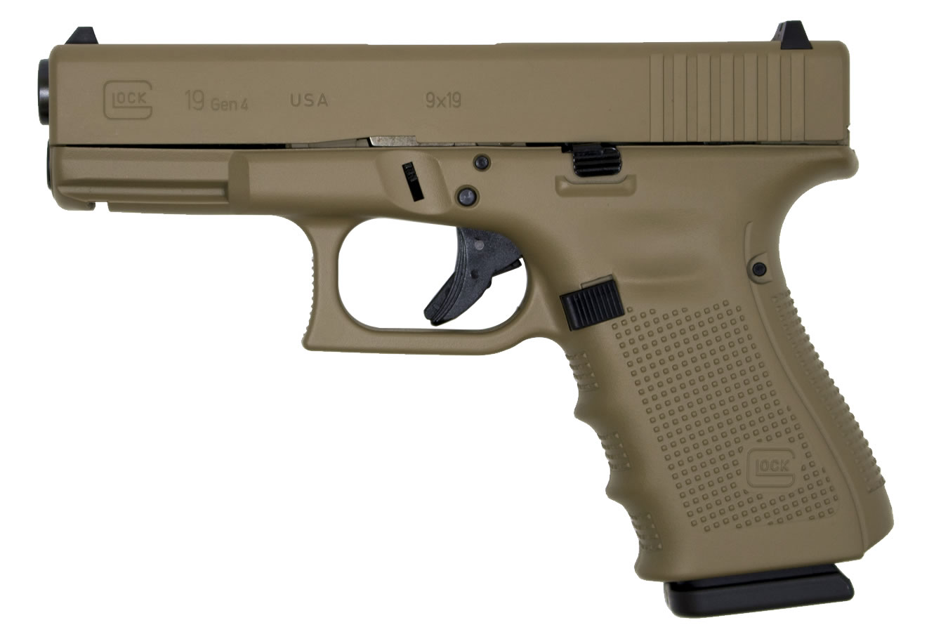 19 Gen4 9mm 15-Round Pistol with Combat Coyote Tan Cerakote Finish - Firearms | The Gun Shop