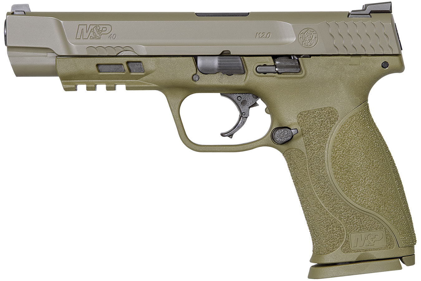 MP40 M2.0 40 S&W FDE Centerfire Pistol with 5-inch Barrel and No Thumb Safety - Firearms | The Gun Shop