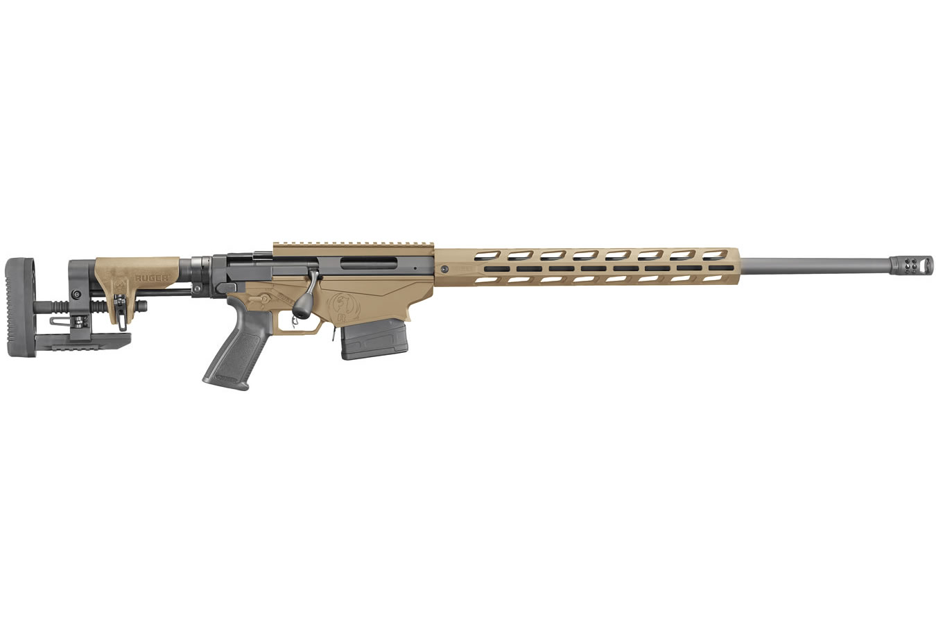 46764-DEFAULT-l Precision Rifle 6.5 Creedmoor with M-LOK and Barrett Brown Cerakote Finish - Bolt-Action Rifles | The Gun Shop