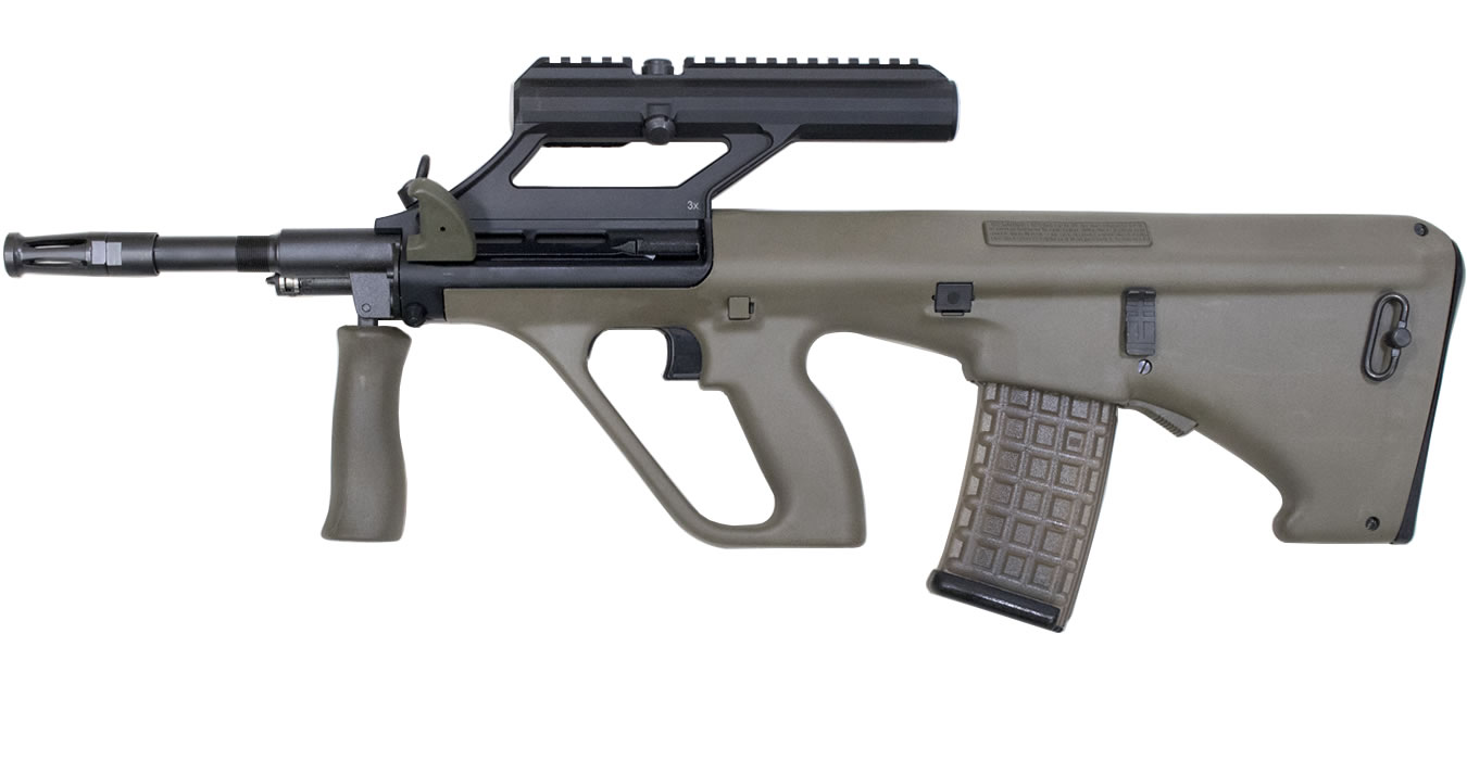 Aug A3 M1 5.56mm Bullpup Rifle with 3x Optic and Green Stock - Firearms | The Gun Shop