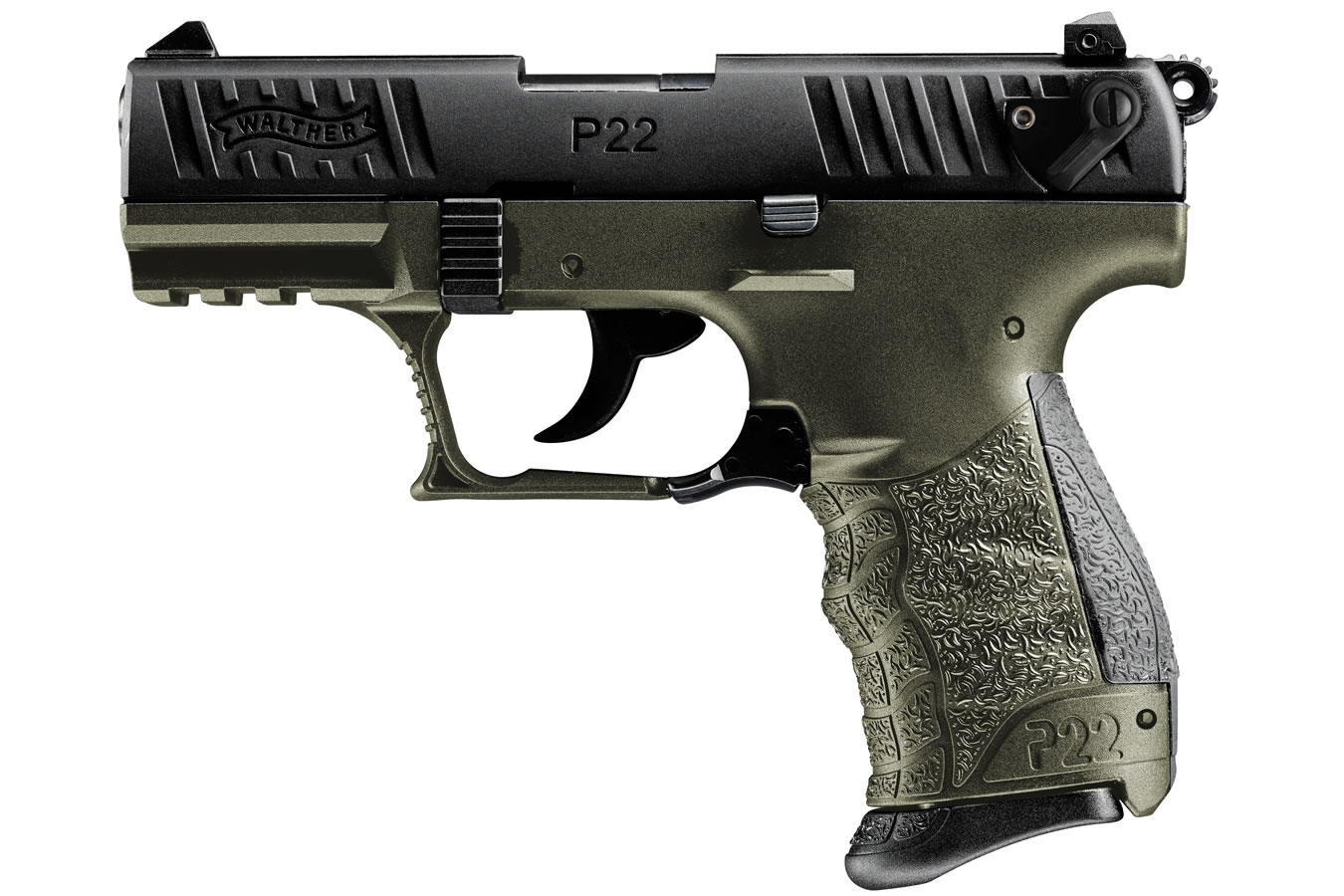P22QD Military 22LR Rimfire Pistol with OD Green Frame - Firearms | The Gun Shop