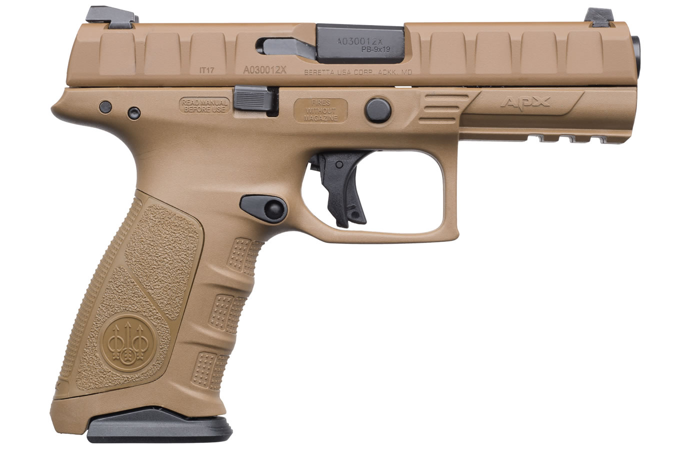 APX 9mm 17-Round Striker-Fired Pistol (Flat Dark Earth) - Firearms | The Gun Shop