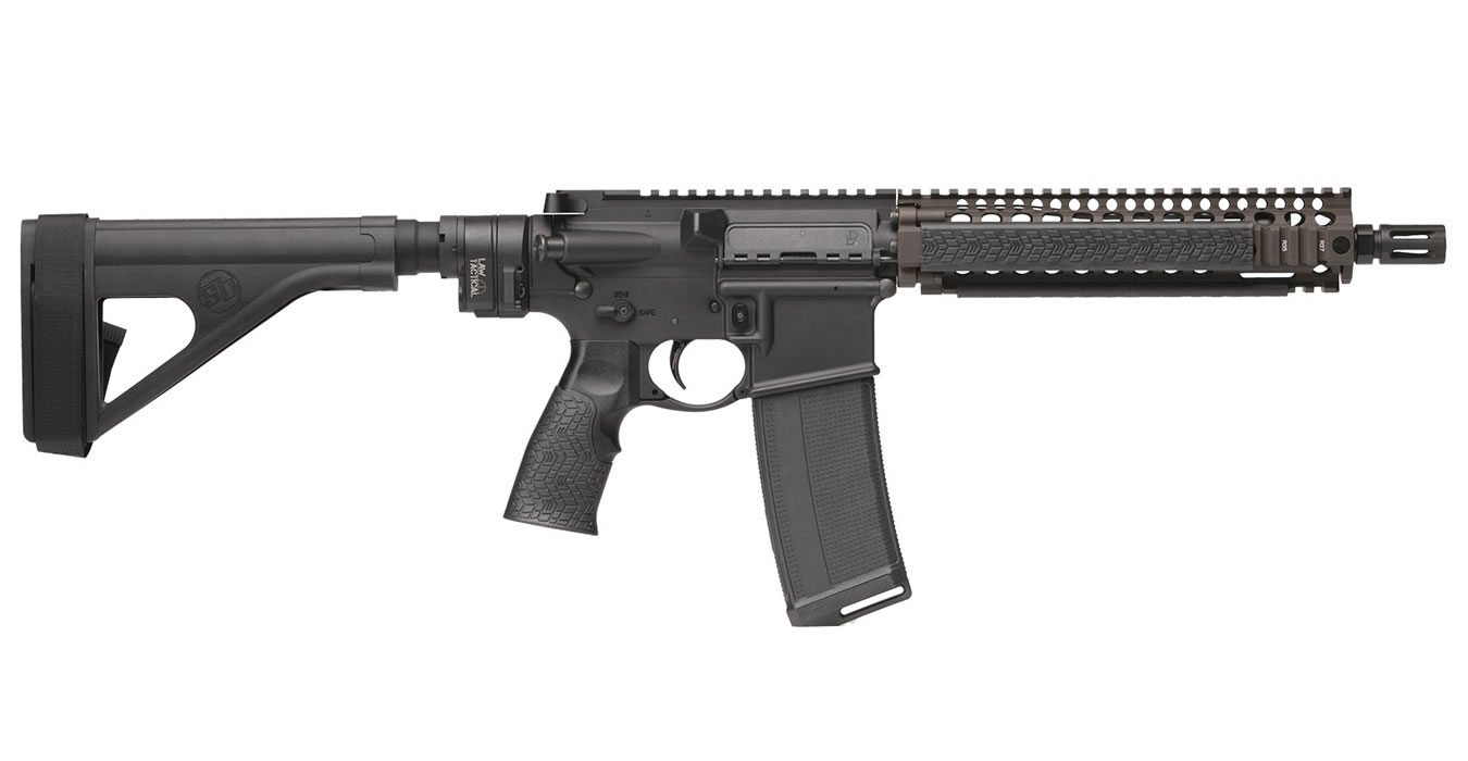 MK18 Law Tactical 5.56 NATO Pistol with Stabilizing Brace and FDE Rail - Firearms | The Gun Shop