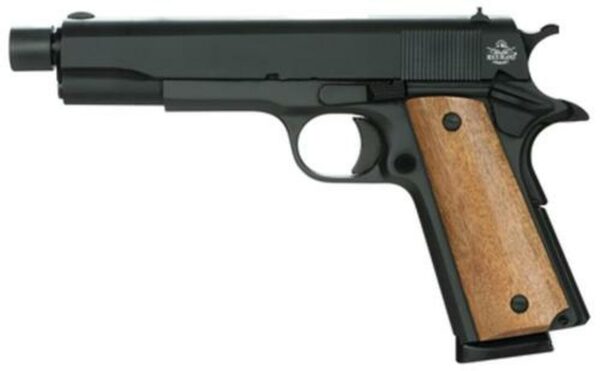 Rock Island Armory 1911A FS GI With Threaded Barrel 45 ACP 5" Barrel Parkerized Finish 8rd