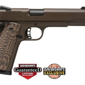 Rock Island Armory 1911 A1 45 ACP 5" Barrel, Patriot Brown Cerakote, G10 Desert Storm Grips 8rd Mag
