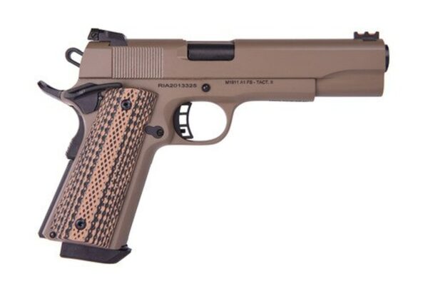 Rock Island Armory Ultra 10 1911 10mm, 5" Barrel, Flat Dark Earth Cerakote, G10 Grips, 8rd Mag
