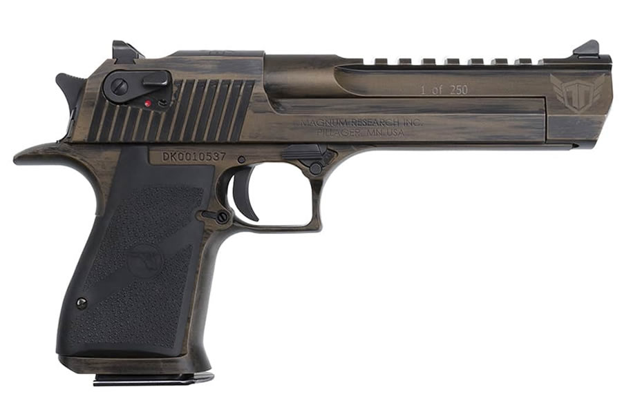 Desert Eagle Mark XIX .50 AE TIG Series with Custom Battle Worn Bronze Cerakote Finish