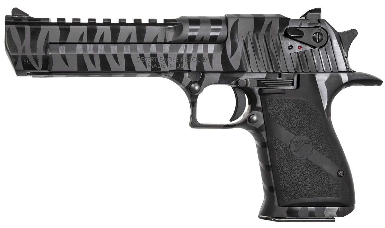 Desert Eagle 44 Mag Full-Size Black Pistol with Tiger Stripes - Firearms | The Gun Shop