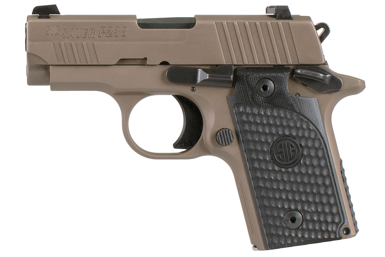 P238 Emperor Scorpion 380 ACP Flat Dark Earth Pistol with Night Sights - Firearms | The Gun Shop