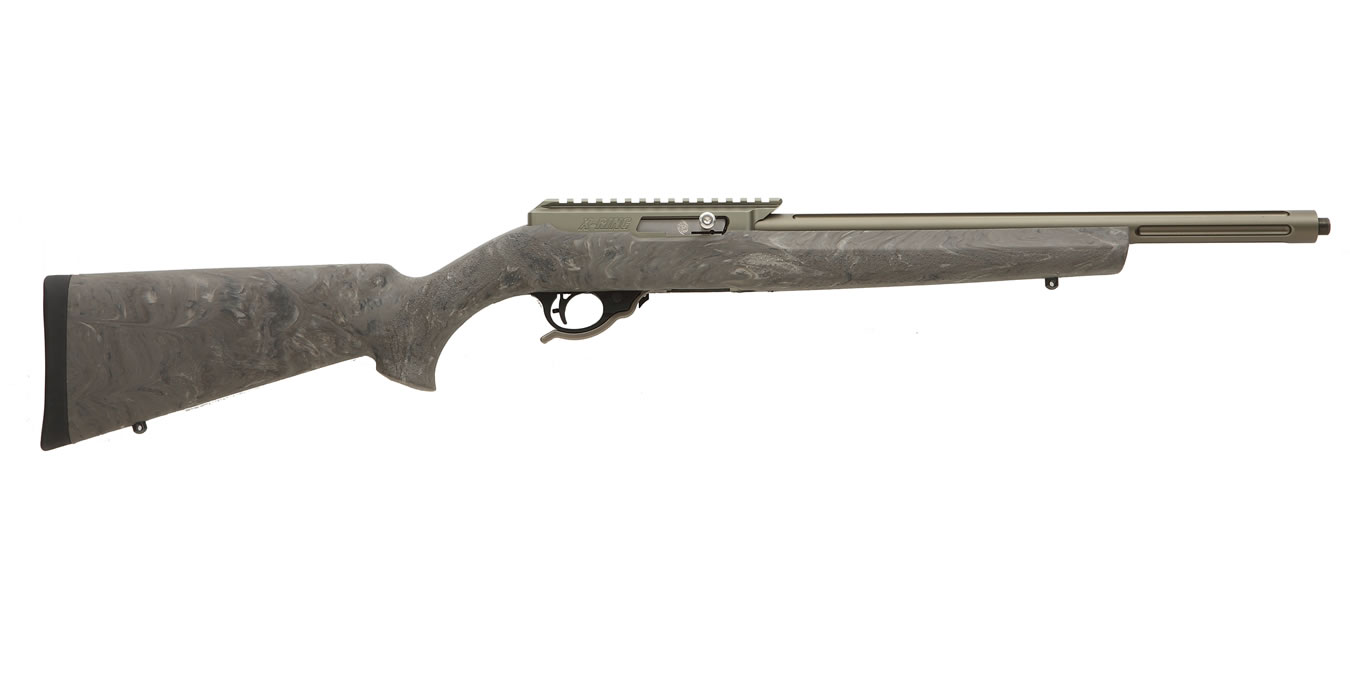 X-Ring 22LR Rimfire Rifle with Ghillie Green Hogue Stock