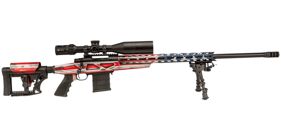 50891-DEFAULT-l Howa 6.5 Creedmoor American Flag Chassis Rifle with Scope - Bolt-Action Rifles | The Gun Shop