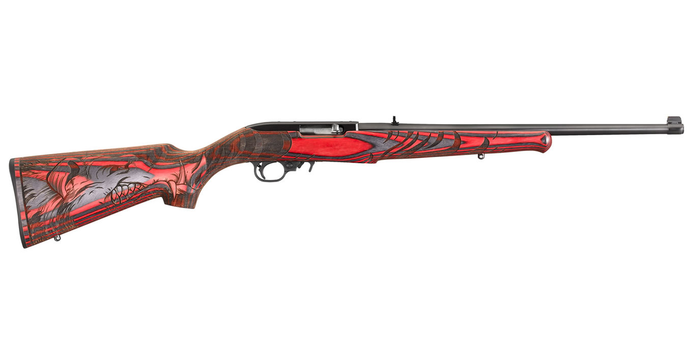 10/22 22LR Red/Black Laminate Wild Hog Stock Limited-Edition Rifle (Talo Ex.)