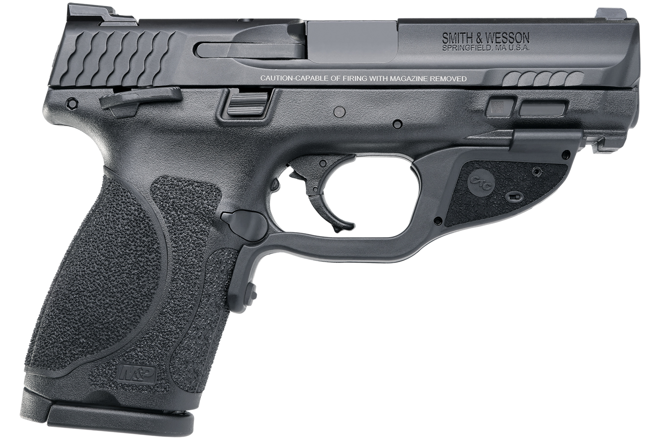 MP40 M2.0 Compact 40 S&W with Thumb Safety and Crimson Trace Green Laserguard - Firearms | The Gun Shop